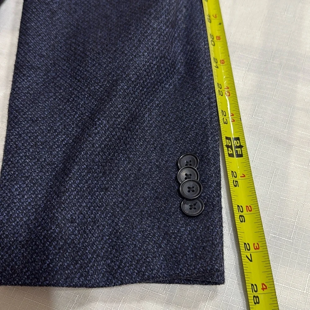 (R1) Kenneth Cole Awearness Slim Fit Navy Wool Sport Coat, Size 46 L men’s